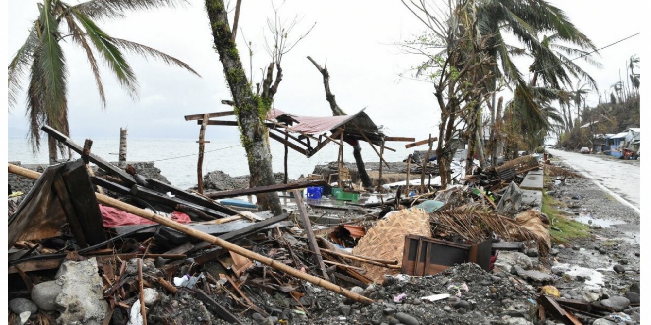 Toys and household items amidst the destruction caused by Super-typhoon Rai in Malitbog, Southern Leyte. (Photo: Deo Mercader/Oxfam)